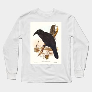 White-eyed Crow (Corvus Coronoides) Long Sleeve T-Shirt